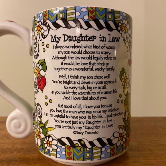 Lg Mug by Suzy Toronto Oversized  16 Oz Unique handle - - Picture 3 of 9